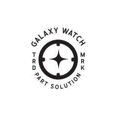 vintage watch Logo design illustration for watch company.combine classic and modern elements 80