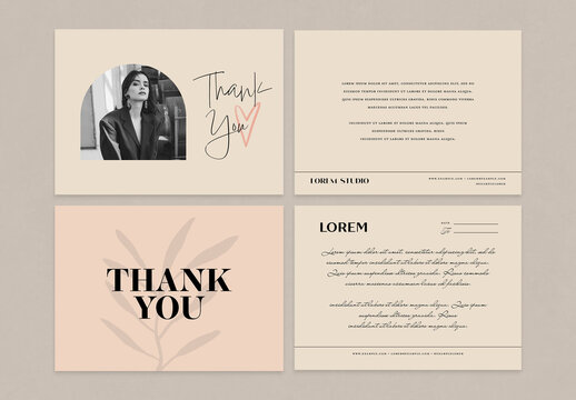 Chic Thank You Card Collection