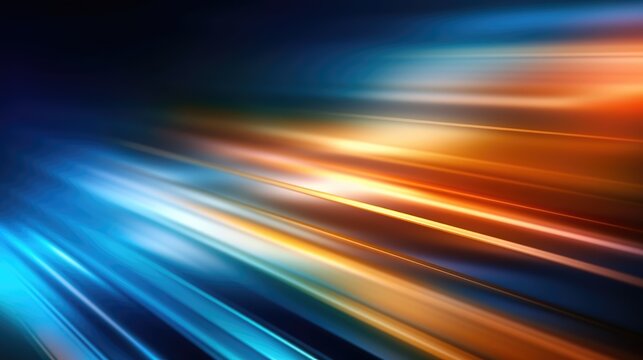 The light bends and condenses into a light beam with a sense of speed and technological background