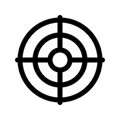 Editable shooting game, target, focus vector icon. Video game, game elements. Part of a big icon set family. Perfect for web and app interfaces, presentations, infographics, etc