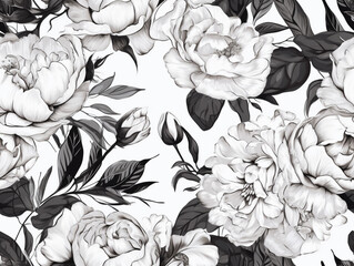 seamless pattern with roses