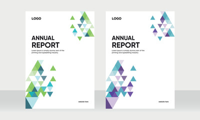 annual report cover geometric design, geometric business brochure cover, brochure, magazine, flyer, booklet, annual report cover