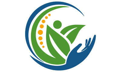  This is   green leaves care logo design 
