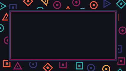 colorful shape simple background