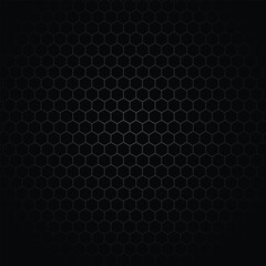 abstract simple geometric honeycomb gradient pattern with black background.