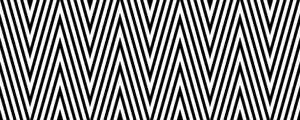 Chevron seamless pattern. Black and white zig zag background. Repeating herringbone texture with diagonal lines. Vector illustration