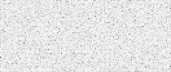 Grunge halftone texture. Comic book style background. Dirty white and black pixelated noise wallpaper. Dotted surface. Vector