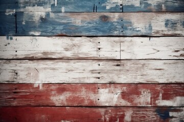 Americana rustic red white blue wood faded background wall textured