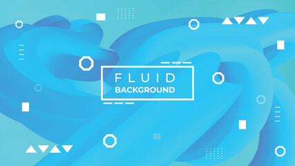 Marden Abstract Sky Blue Fluid Background