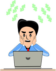 Feeling mental stress after lost his digital currency through fraud transaction or business