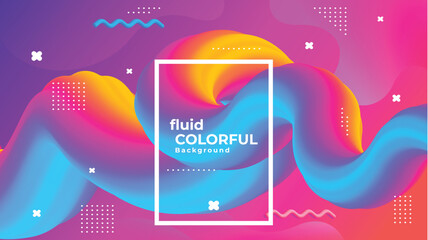 Modern Abstract Fluid Background Design Template