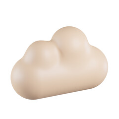 Cumulus Cloud 3D Icon