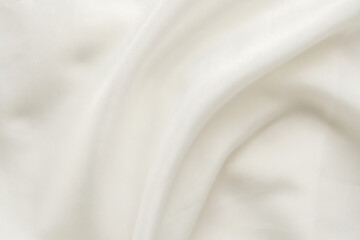 Abstract white fabric texture with soft wave background