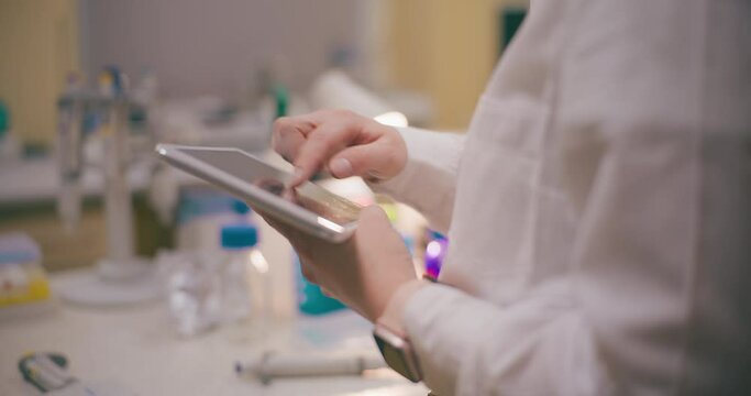 Scientist Working in Medical Laboratory Cancer Research Covic 19 Pandemic