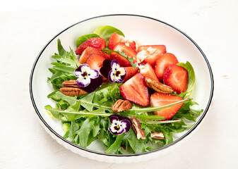 Spring vegetable salad. Tasty healthy food