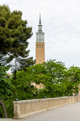 Obraz premium public park, called Jose Antonio Labordeta, in the city of Zaragoza, Spain