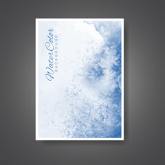 Cards with watercolor background. Design for your cover, date, postcard, banner, logo.