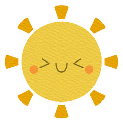 Yellow sunshine character