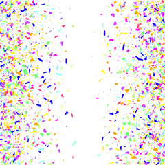 Festive Round Carnaval Vector White Background.