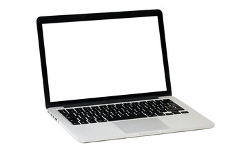 laptop isolate blank screen display mockup vector