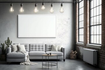 modern living room interior made with generative ai