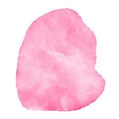 Bright Pink Watercolor Abstract Shapes