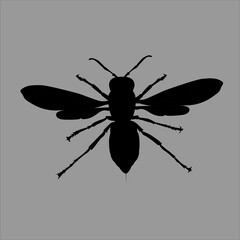 illustration of a bee a clip art simple , Abstract, logo, line logo, icon, vector design. symbol logo, concept for design. 