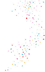 Rainbow Polka Transparent Vector White