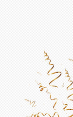 Luxury Streamer Party Vector Transparent