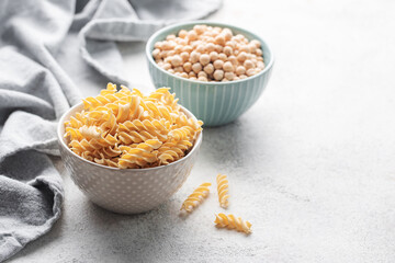 Chickpea bean fusilli pasta