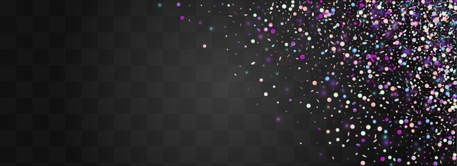 Gradient Confetti Festival Vector Panoramic