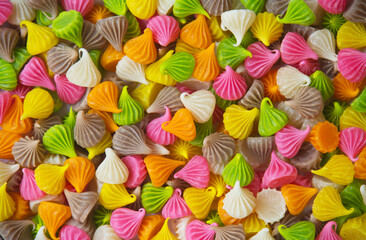 Fototapeta na wymiar sweetmeat colorful background , abstract colorful sweetmeat backgrounds , dessert thaifood