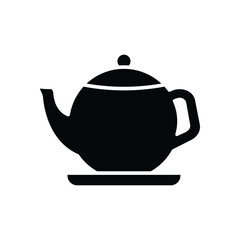 tea pot icon vector design template simple and modern