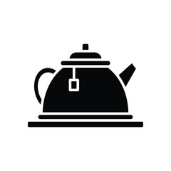 tea pot icon vector design template simple and modern