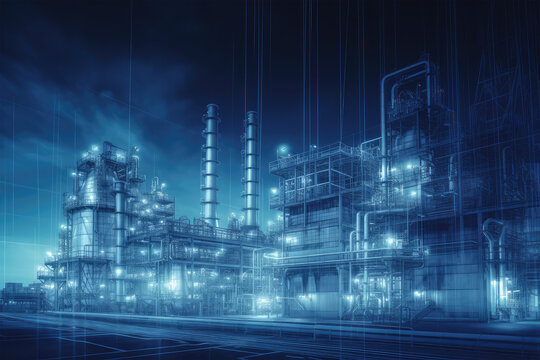 Future factory plant and energy industry