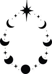 black and white frame