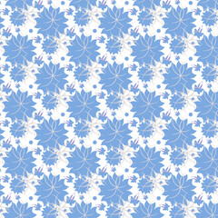 Blue and beige elements on a white background.