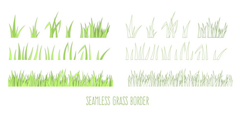 Seamless Grass Border