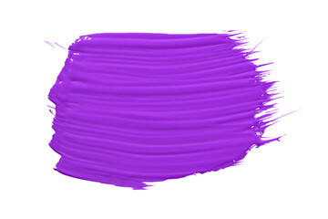 Shiny purple brush watercolor painting isolated on transparent background. watercolor png