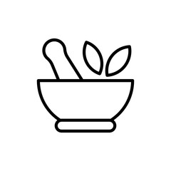 Mortar and Pestle icon vector design templates