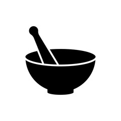 Mortar and Pestle icon vector design templates