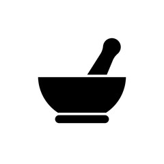 Mortar and Pestle icon vector design templates