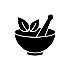 Mortar and Pestle icon vector design templates