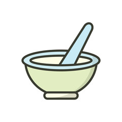 Mortar and Pestle icon vector design templates