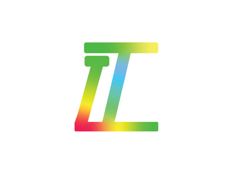 IT logo, itl logo make with vector