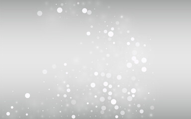 White Snow Vector Silver Background. Holiday