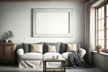 modern living room made with generative ai