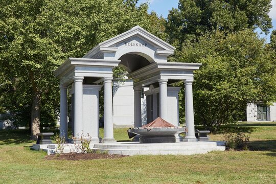 Bellefontaine Cemetery in St. Louis is home to the graves of Eberhard Anheuser, William S. Burroughs and William Clark