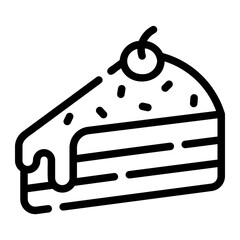 cake Line Icon