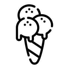 ice cream Line Icon